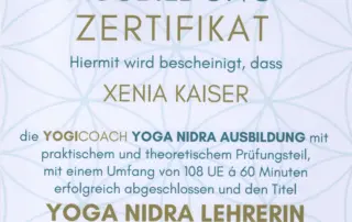 YogiCoach Yoga Nidra Ausbildung YogiCoach Yoga Nidra Ausbildung